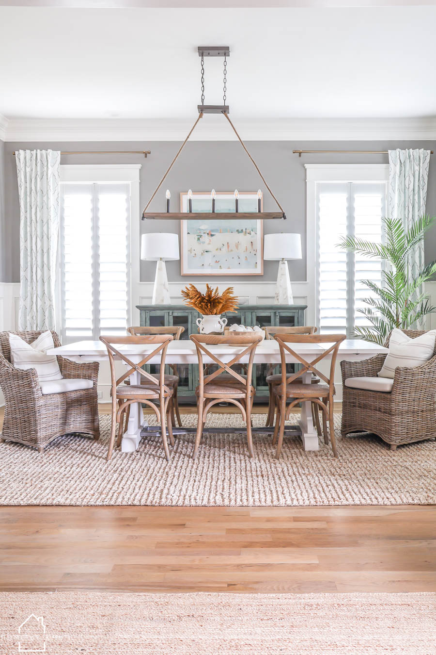 Coastal Farmhouse Dining Room Refresh - HOME by KMB