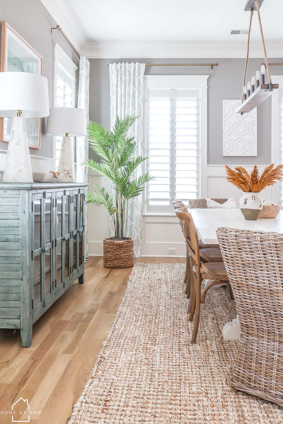 Coastal Farmhouse Dining Room Refresh - HOME by KMB