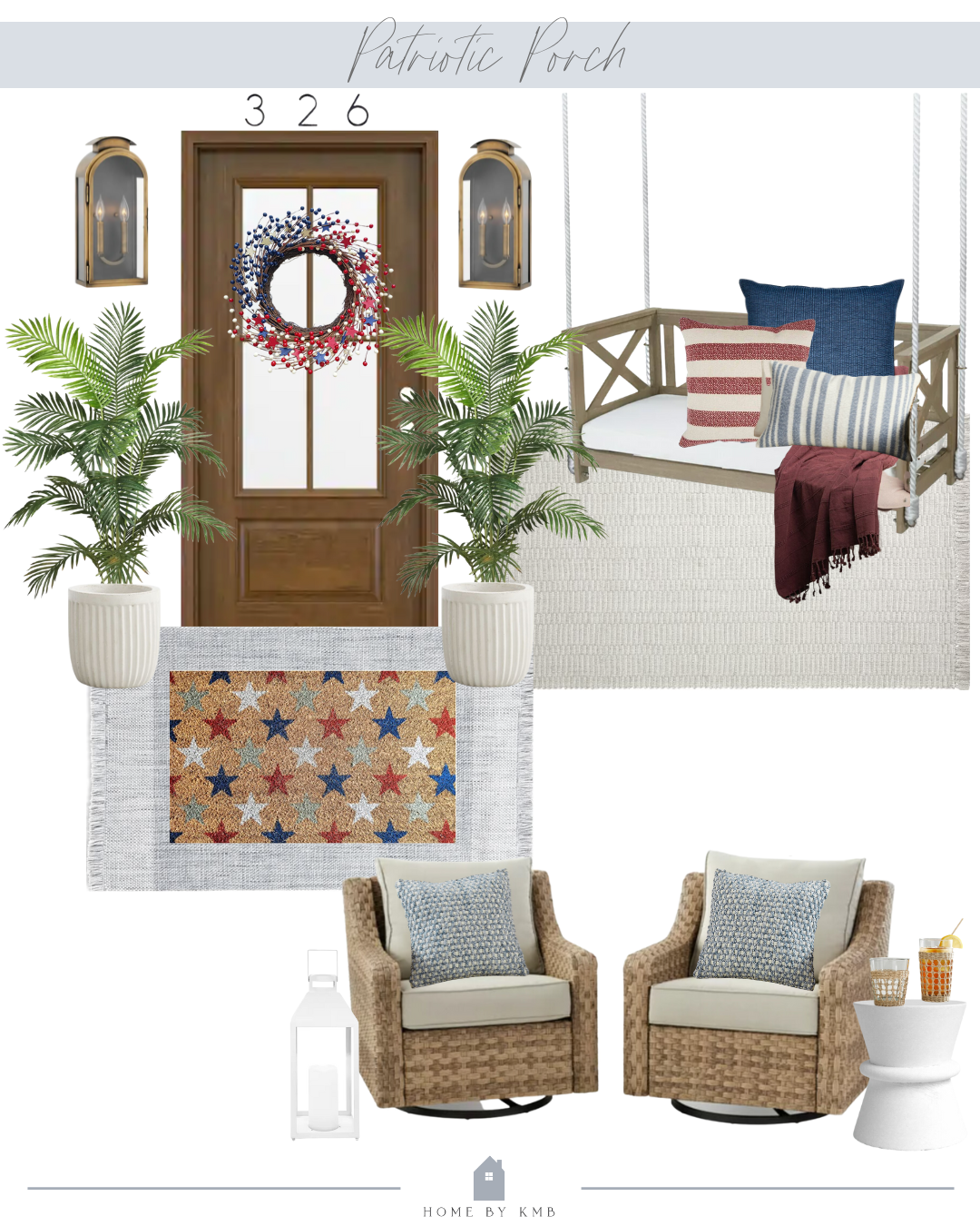 Red, White, and Blue Decor - HOME by KMB